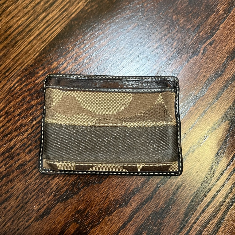 Mens coach card holder